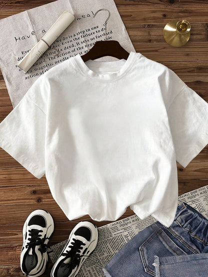 Multi-color Round Neck Short Sleeve