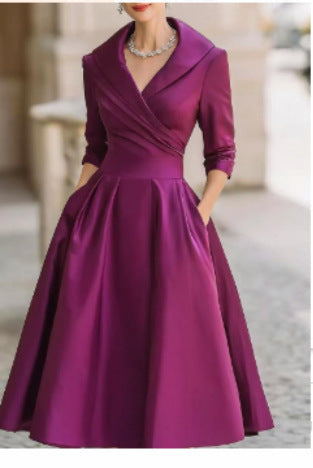 Elegant Slim-Fit Long Dress