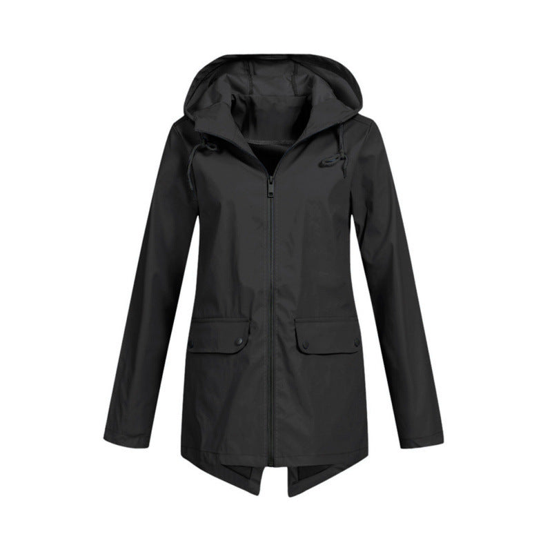 Lightweight Hooded Windproof Jacket for Women