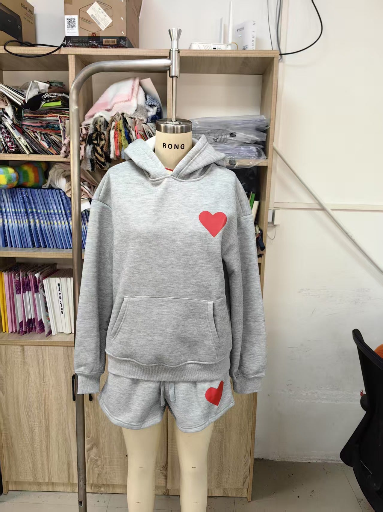 Women's Hooded Pullover Sweatshirt Set