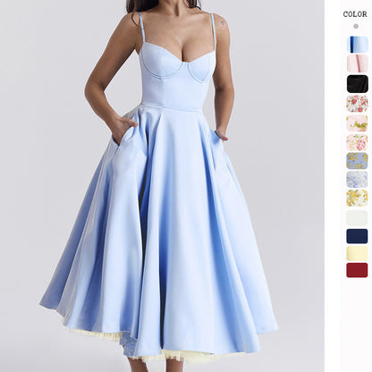 French Mesh Princess Dress with Large Swing