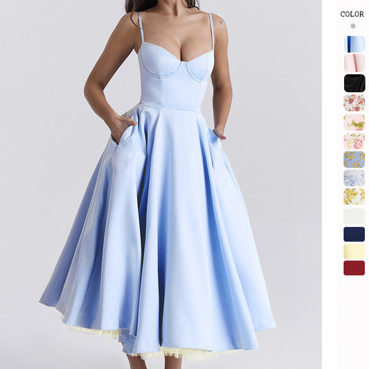 French Mesh Princess Dress with Large Swing
