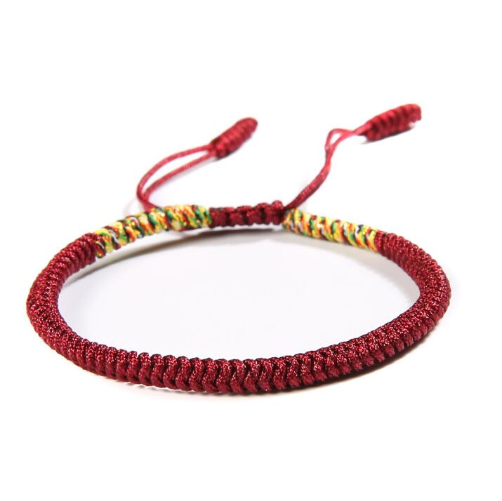 10pcs Multi Color Tibetan Buddhist Good Lucky Charm Tibetan Bracelets Handmade Knots Rope Bracelet