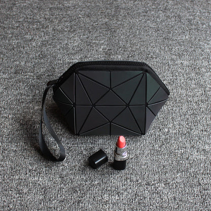 Glow-in-the-dark geometric diamond pattern bag