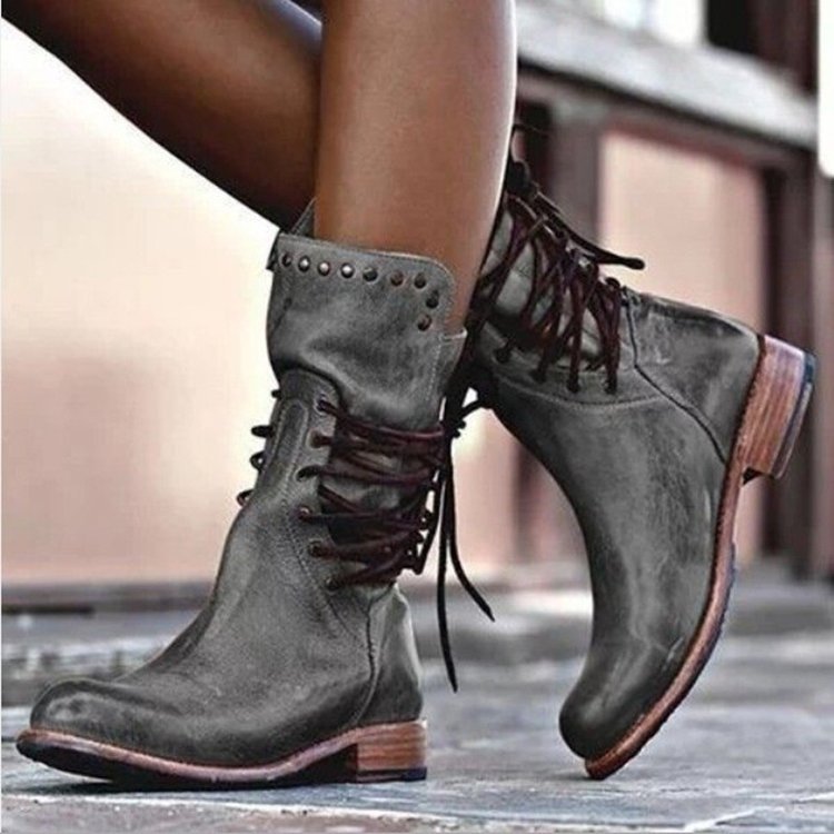 Women Cowboy Mid-Calf Boots