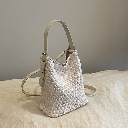 Handmade Woven Tote Bag with Adjustable Strap