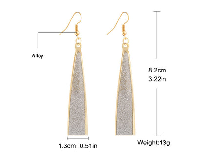 The New Korean Trend European And American Rock Nightclub Is Frosted Water Drop Earrings