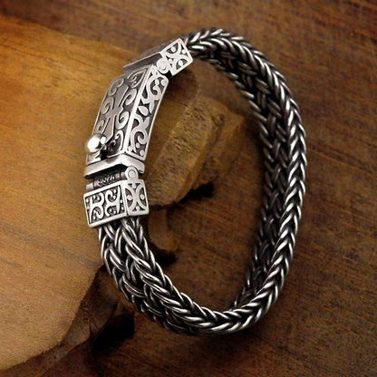 Handwoven Wide Chunky Bracelet