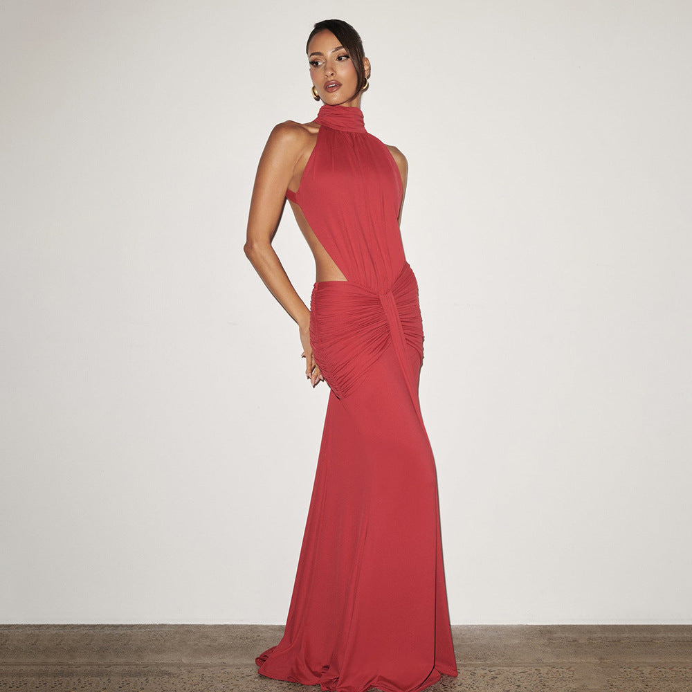 Elegant Backless Mermaid Evening Dress
