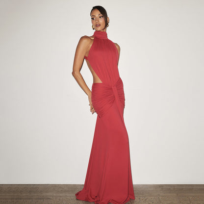 Elegant Backless Mermaid Evening Dress