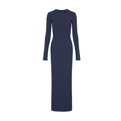 Crewneck Long Sleeve Dress