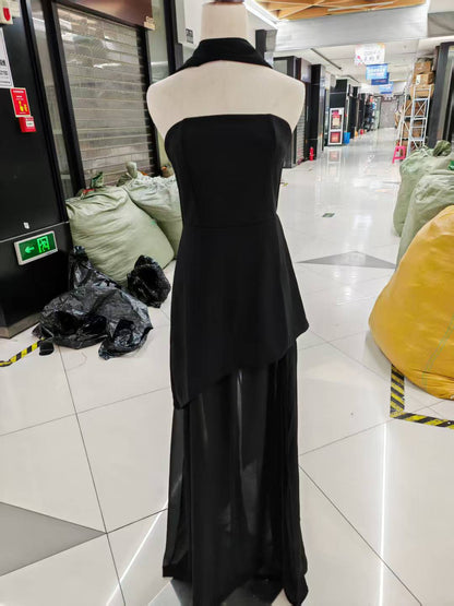 Strapless Sleeveless Long Dress