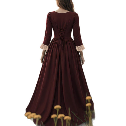 Vintage Flared Chiffon Dress