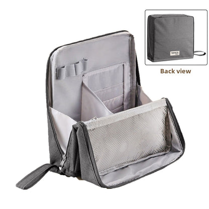 Vertical large-capacity magnetic makeup bag