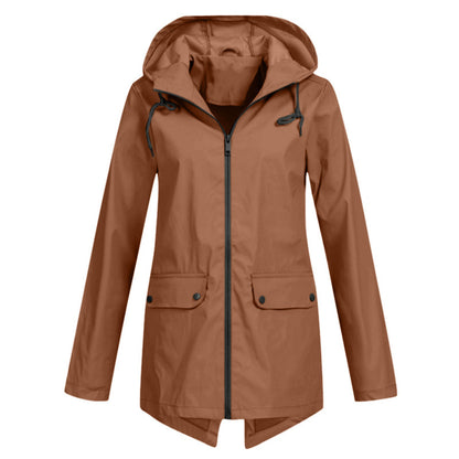 Lightweight Hooded Windproof Jacket for Women