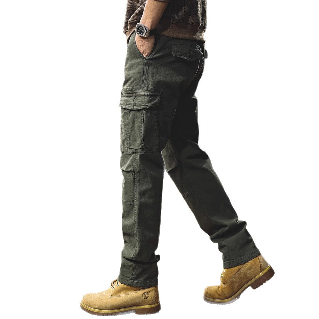 Retro Paratrooper Straight Cargo Pants