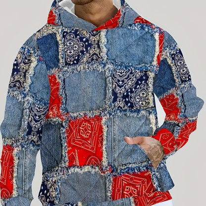 Mens Hooded Pullover Sweatshirt