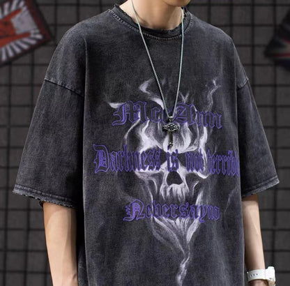 Washed Cotton Casual T-Shirt