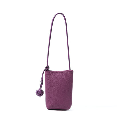 Women's Genuine Leather Crossbody Phone Bag