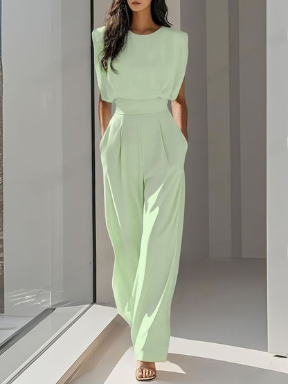 Women's Elegant Sleeveless Jumpsuit