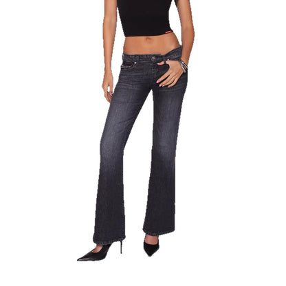 Women's Loose Straight Leg Low Waist Denim Pants