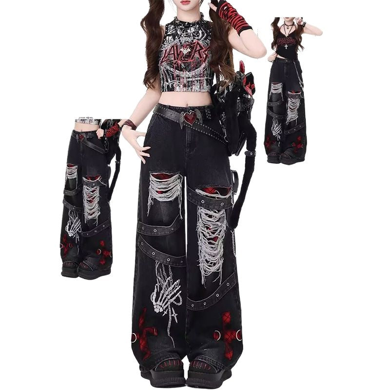 Womens Denim Trousers