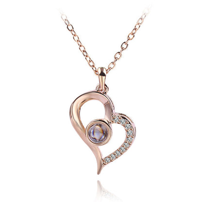 Multilingual Love Message Necklace
