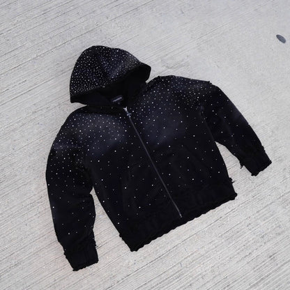 Mens Star Print Hooded Sweatshirt