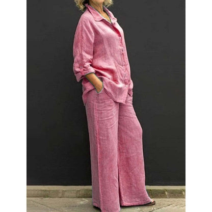 Women's Casual Shirt and Pants Set
