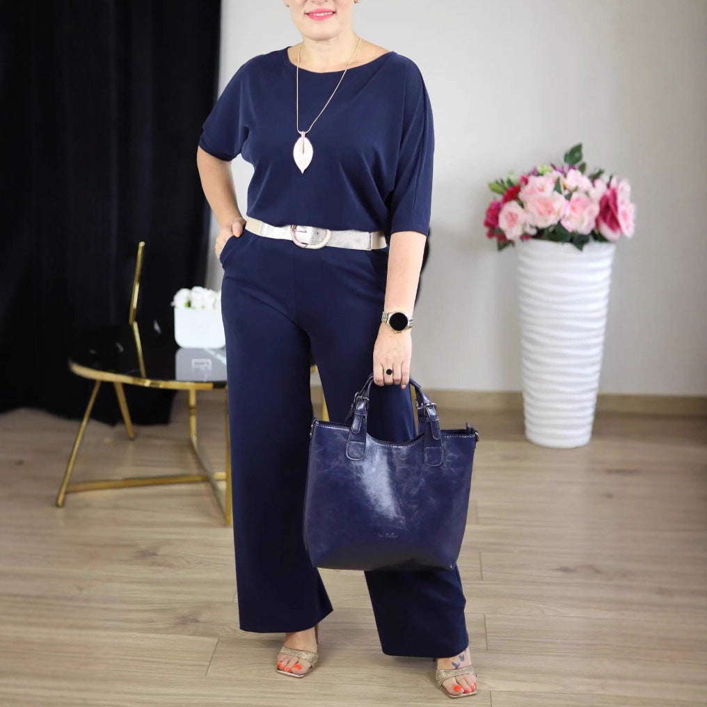 Women's Solid Color Knit Three-Piece Set
