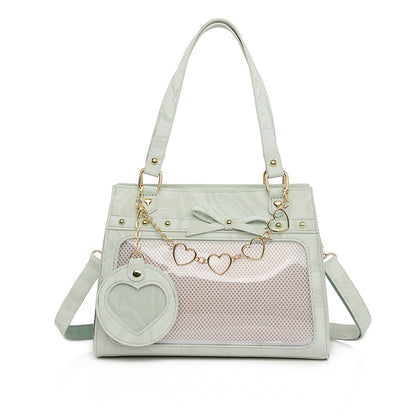 Versatile transparent crossbody pain bag