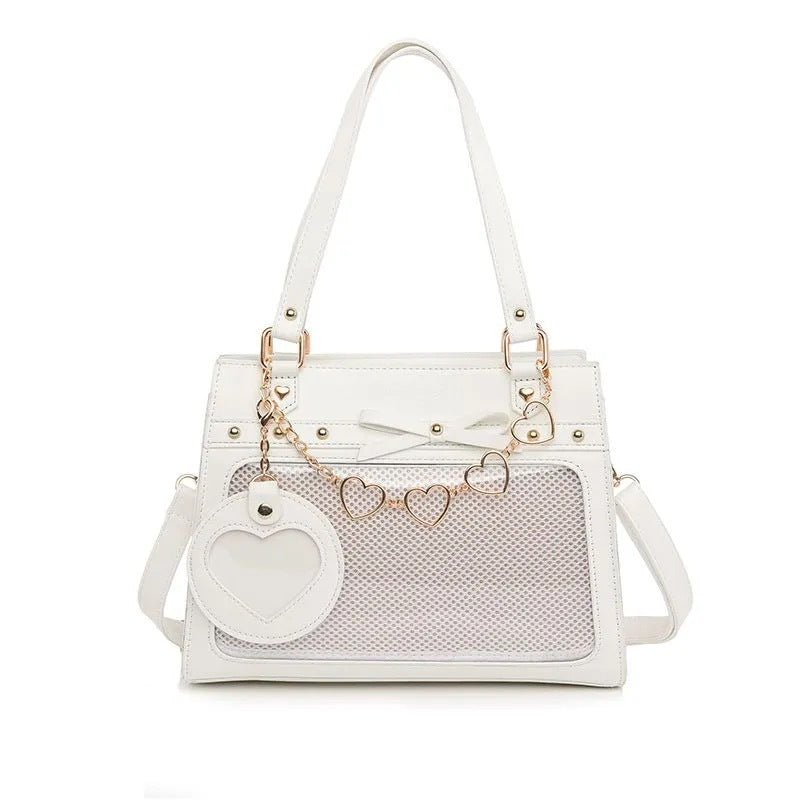 Versatile transparent crossbody pain bag