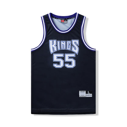 American Retro Mesh Jersey Iverson Maddie Kobe Curry Butler James Digital Print Basketball Vest