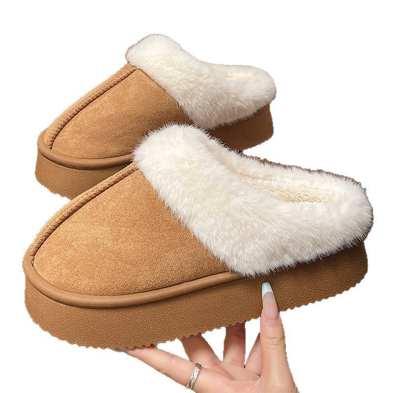 Thick-soled, non-slip, warm, and comfortable slippers
