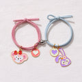 2pcs / Set Magnet Attracts Couple Bracelet Cute Cartoon Charm Jewelry Adjustable Elastic Rope Bracelets Lover Gift for Women Men
