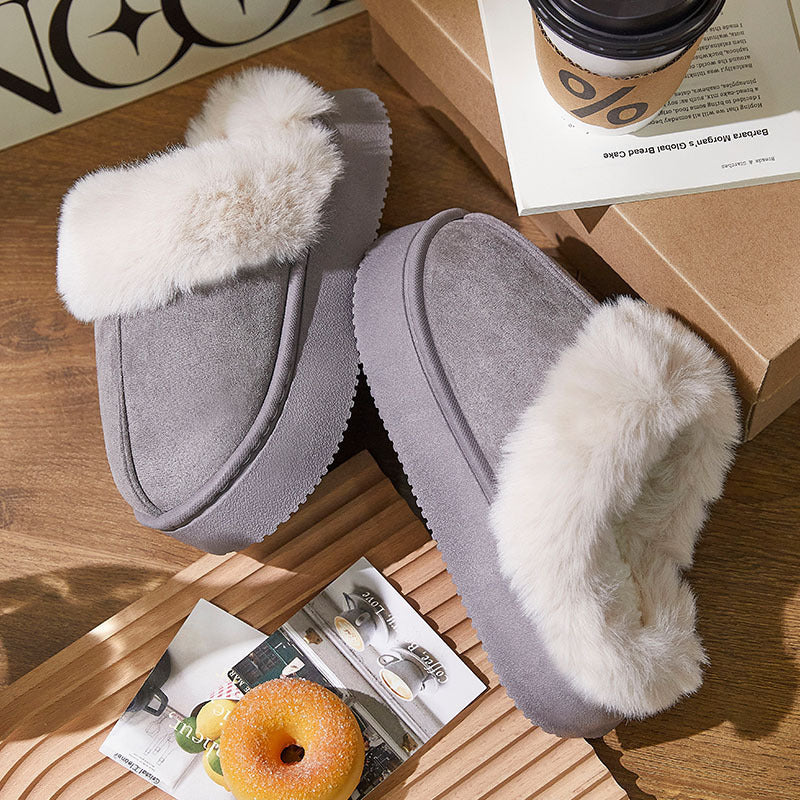 Thick-soled, non-slip, warm, and comfortable slippers