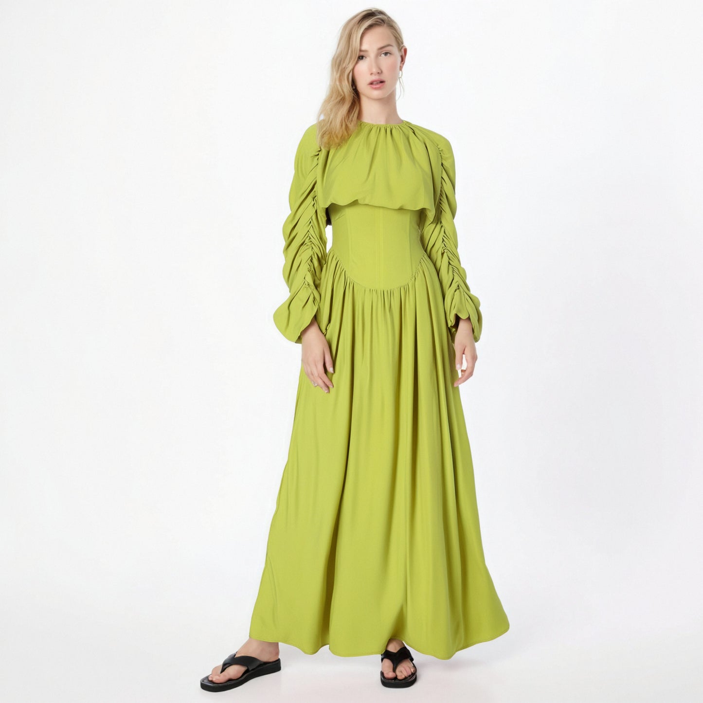 Elegant Draped Skirt Set