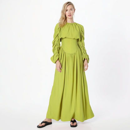 Elegant Draped Skirt Set