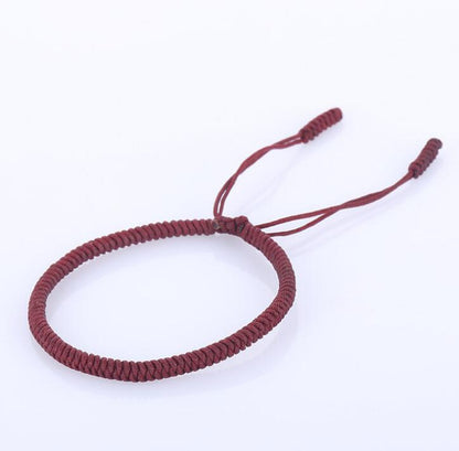10pcs Multi Color Tibetan Buddhist Good Lucky Charm Tibetan Bracelets Handmade Knots Rope Bracelet