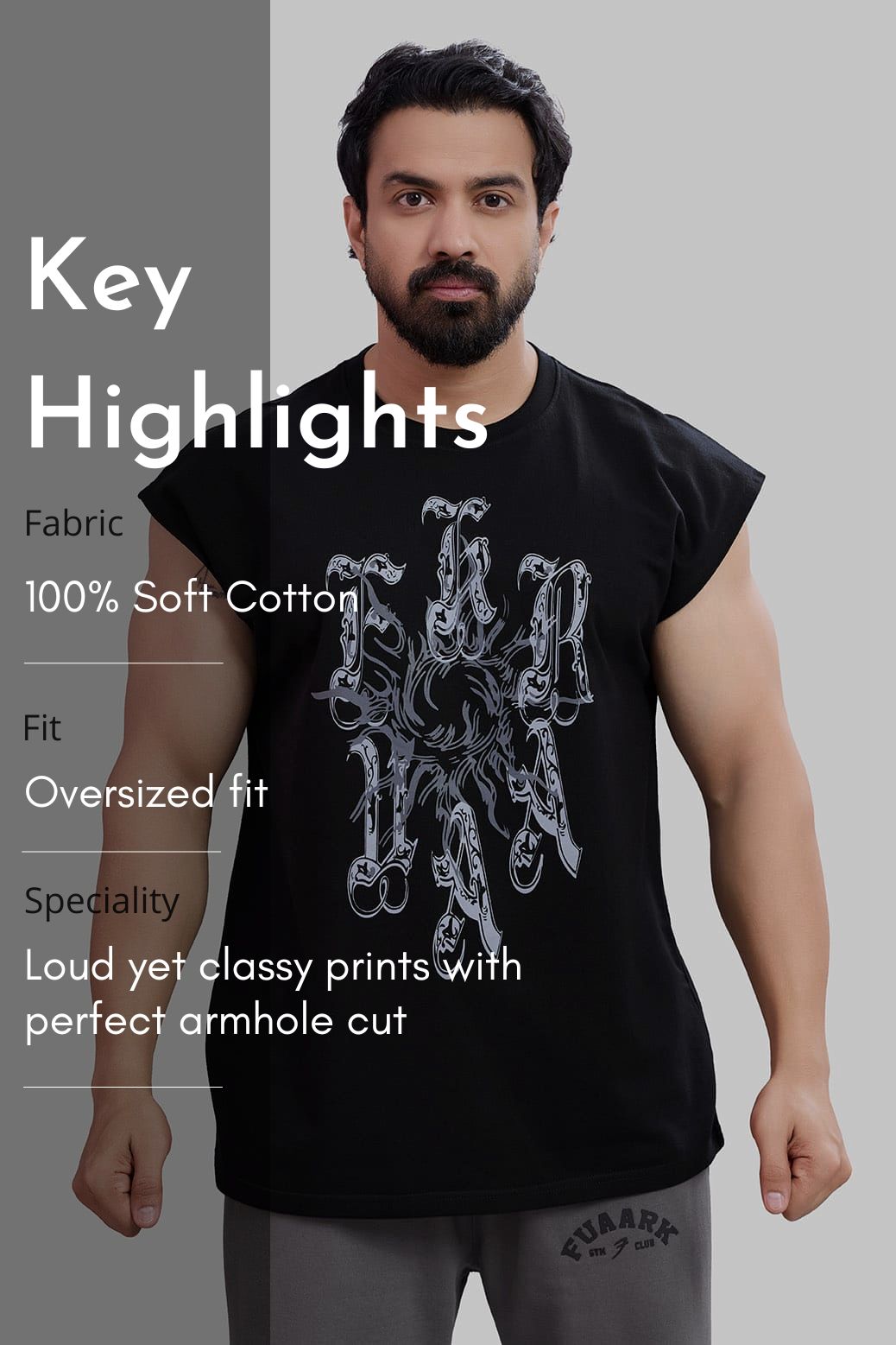 Ash Capsleeves Tank Black