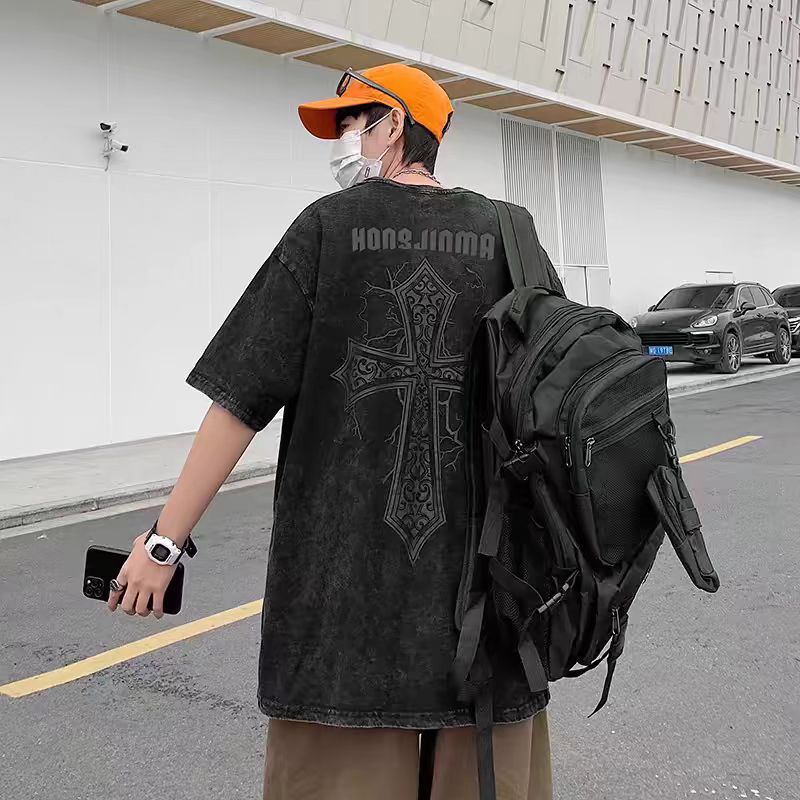 Washed Cotton Casual T-Shirt
