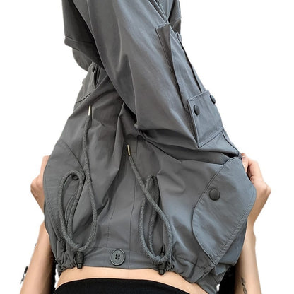 Womens High-Waisted Loose Straight-Leg Quick-Dry Pants