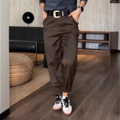 High Waist Straight Leg Pants