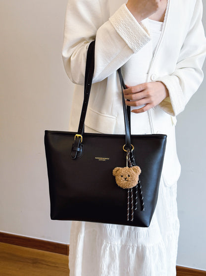 Retro Large-Capacity PU Women Tote Bag