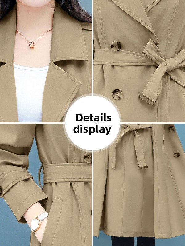 Womens Mid-Length Windbreaker Jacket