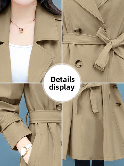 Womens Mid-Length Windbreaker Jacket