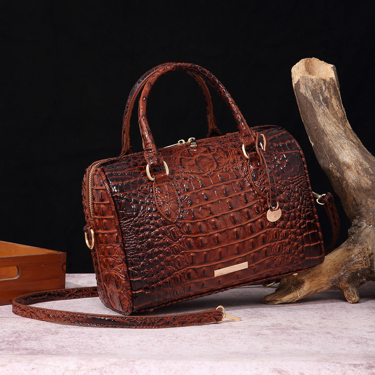 Retro travel women's bag