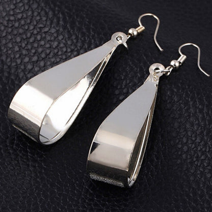 The New Korean Trend European And American Rock Nightclub Is Frosted Water Drop Earrings