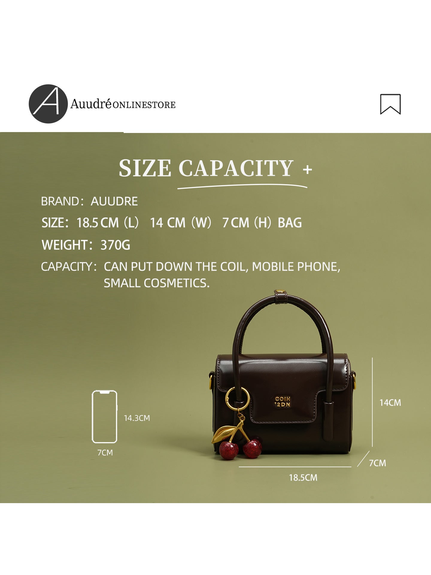 Single-shoulder crossbody small handbag