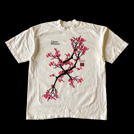 Vintage Peach Print Cotton T-shirt Y2k Kawaii Casual Tee